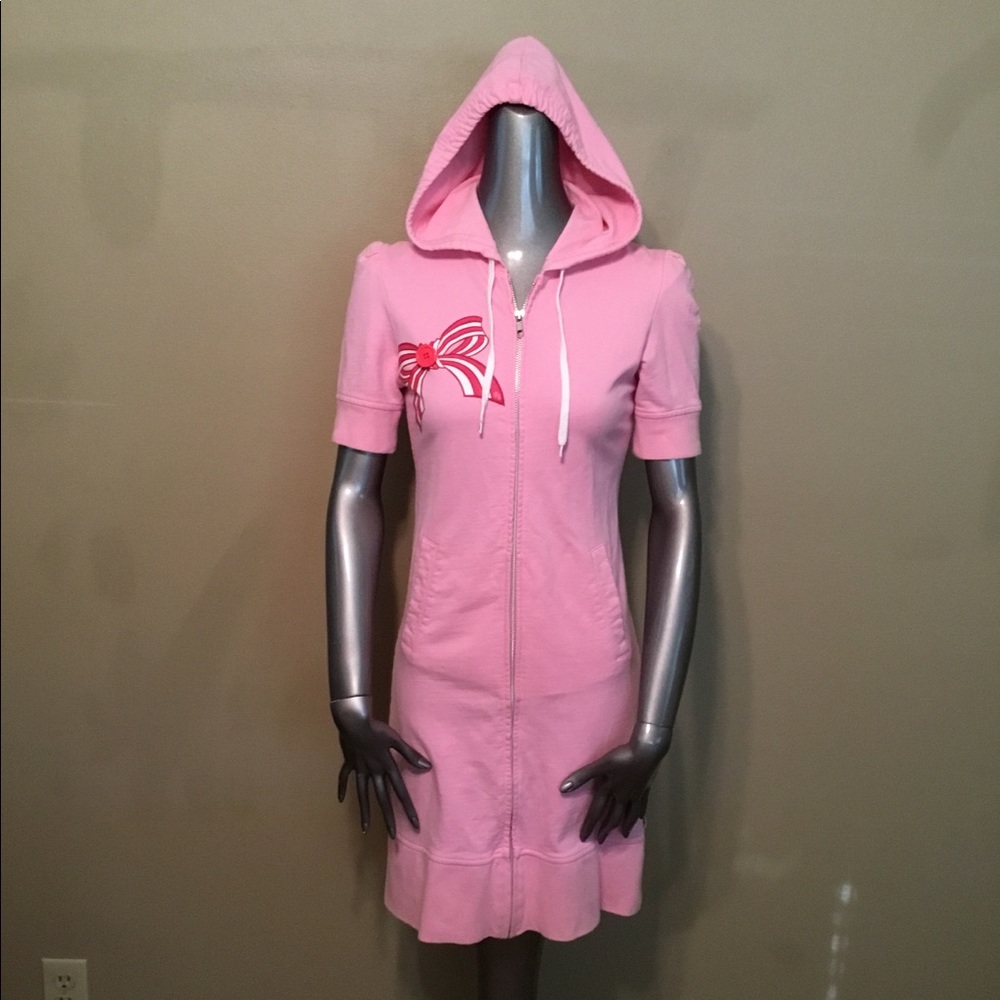 Paul Frank pink bow hoodie dress